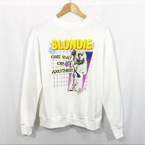 NEW Blondie Pullover Graphic Band Sweatshirt Top
